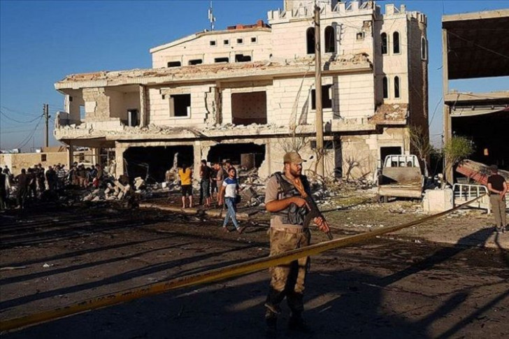 Suriyada terror hücumu zamanı 5 nəfər ölüb, 85-i yaralanıb