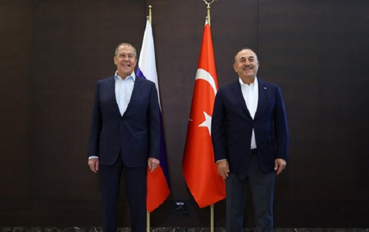 Çavuşoğlu ilə Lavrovun görüşü bitdi