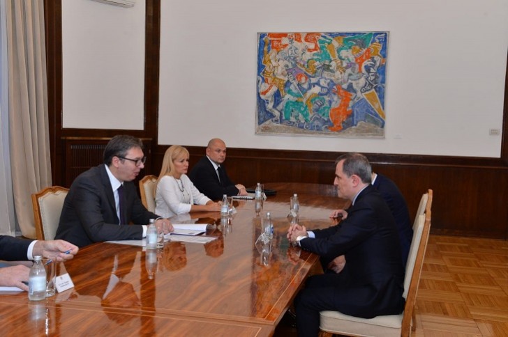Ceyhun Bayramov Serbiya Prezidenti ilə görüşüb