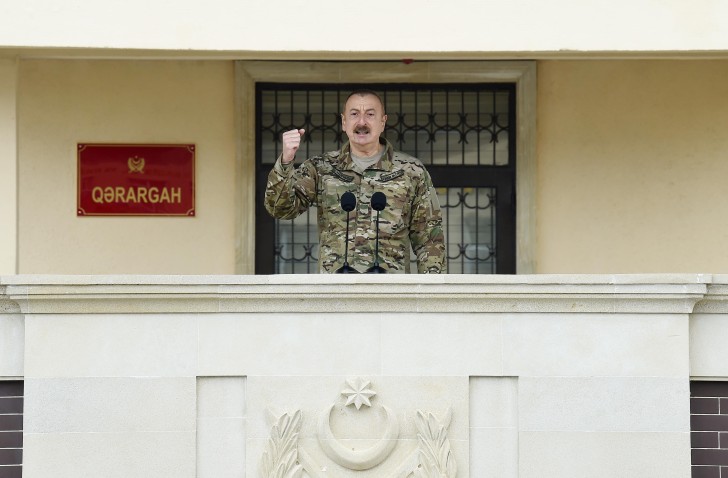 Prezident XTQ-nin hərbi hissəsində olub - YENİLƏNİB+FOTOLAR
