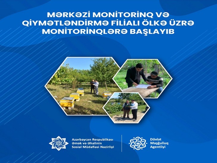 Mərkəzi Monitorinq və Qiymətləndirmə filialı ölkə üzrə monitorinqlərə başlayıb