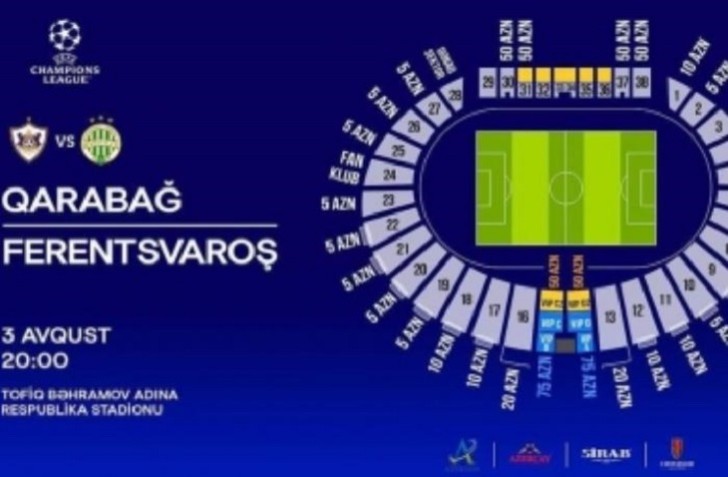 "Qarabağ"ın oyununun biletləri satışa çıxarıldı