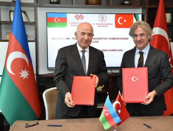 Azərbaycan və Türkiyə Mədəniyyət nazirlikləri arasında protokol imzalandı-