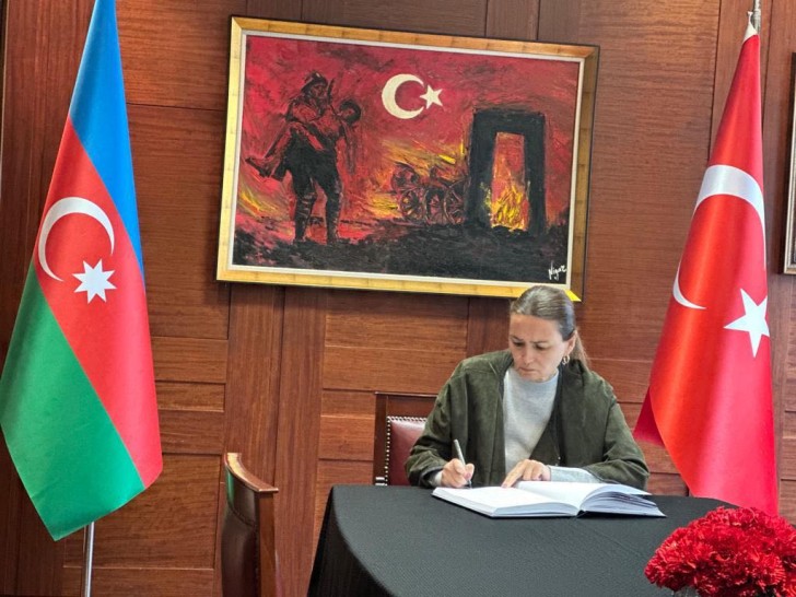 Qənirə Paşayeva Türkiyə səfirliyini ziyarət edib