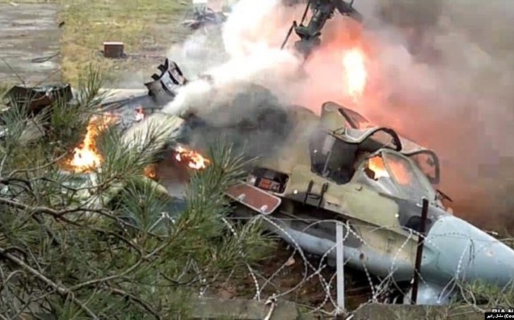Ukrayna Baxmut istiqamətində Rusiyaya məxsus helikopteri vurdu
