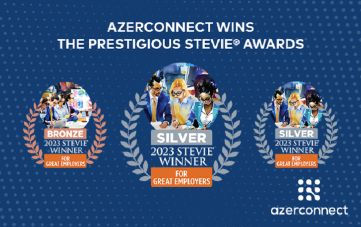 Azerconnect şirkəti nüfuzlu Stevie®mükafatına layiq görülüb
