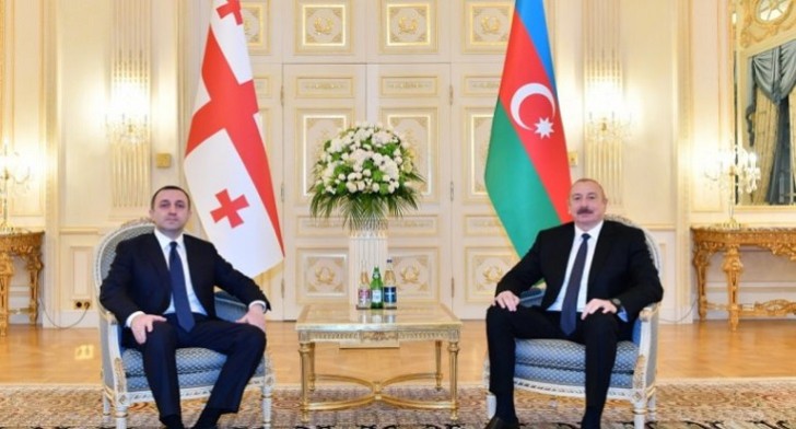Prezident İrakli Qaribaşvili ilə görüşüb