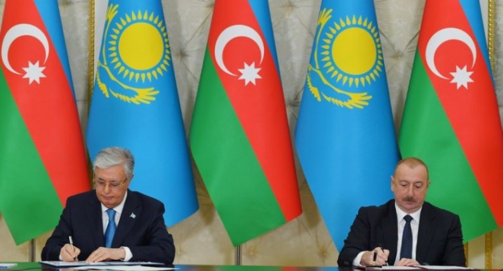 Azərbaycan-Qazaxıstan sənədləri imzalanıb -