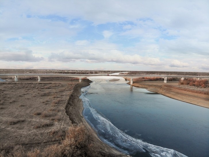 Ural çayında suyun səviyyəsi 11 metri keçib