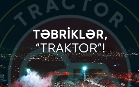 AFFA “Traktor”u təbrik etdi