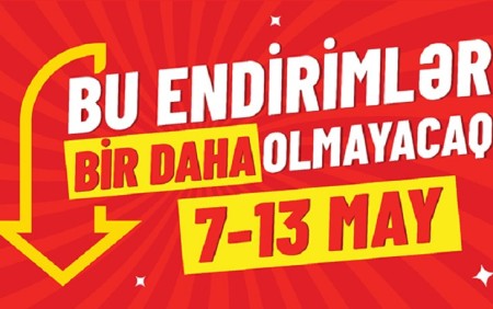 Bu endirimlər bir daha olmayacaq... -
