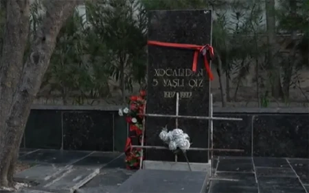 Xocalıda qətlə yetirilən 5 yaşlı qızın məzarı açıldı