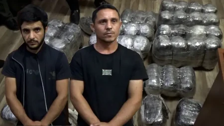 Sumqayıtda 67 kiloqram marixuana ilə iki nəfər saxlanıldı -