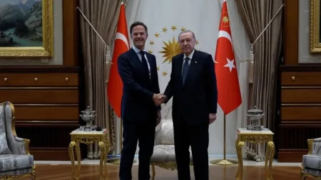 Ərdoğan Rutteni qəbul edib