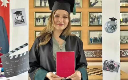 Şəhid anası da tələbə adını qazanıb