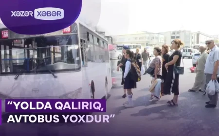 166 saylı marşrut avtobusundan