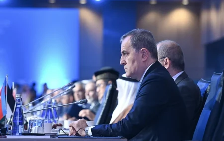 Ceyhun Bayramov Nyu Yorka gedib