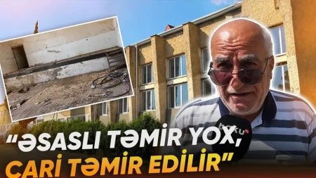 46 ildən sonra təmir edilən məktəbdə narazılıq -
