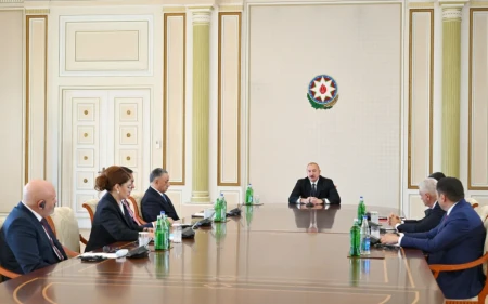 İlham Əliyev TDT ölkələrinin təhlükəsizlik üzrə rəhbər şəxslərini qəbul edib